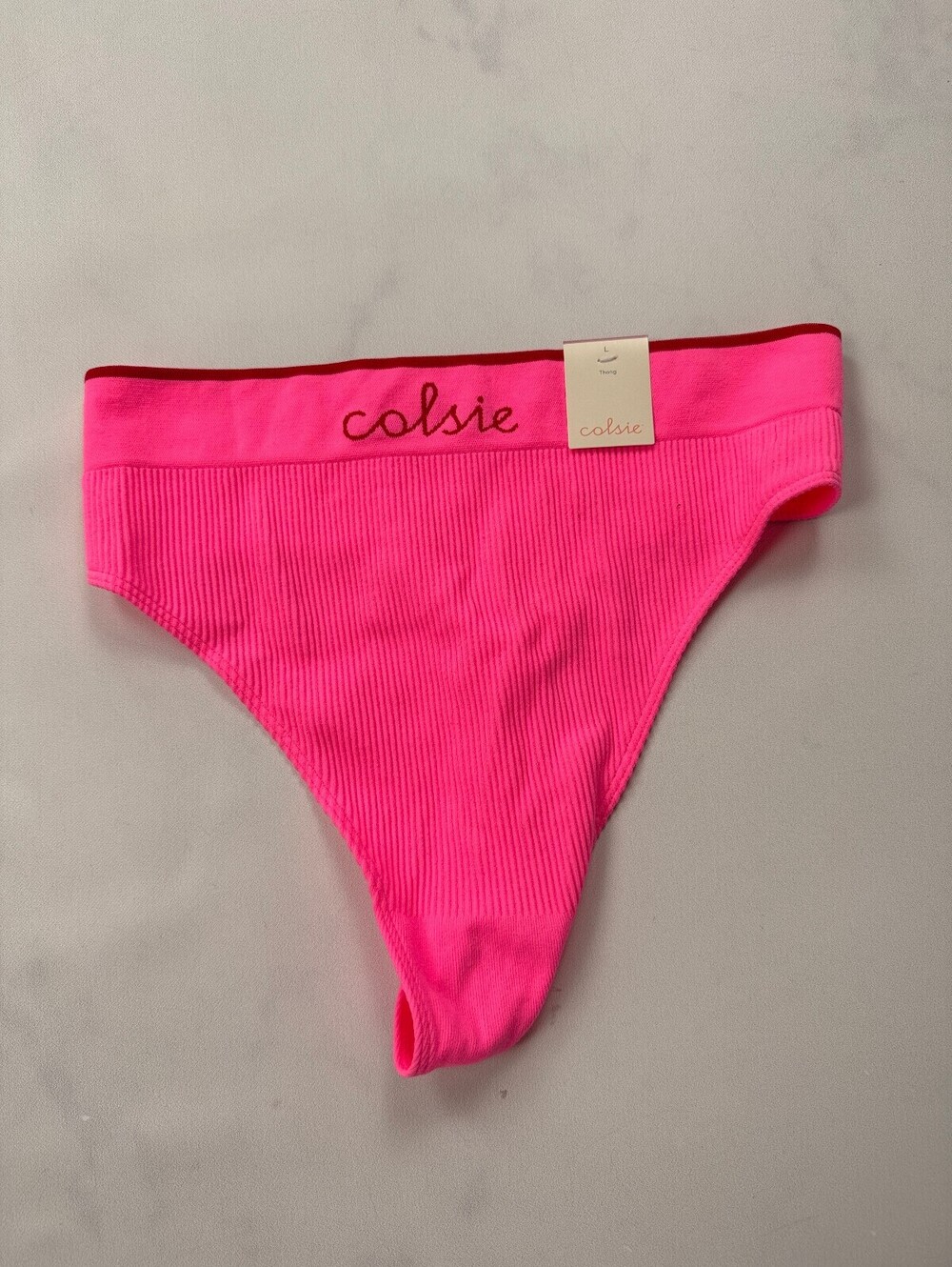 Colsie Bikini Pink Current Striking - Womens L
